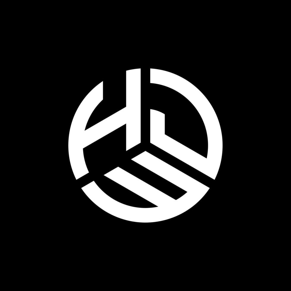 création de logo de lettre hjw sur fond blanc. hjw concept de logo de lettre initiales créatives. conception de lettre hjw. vecteur