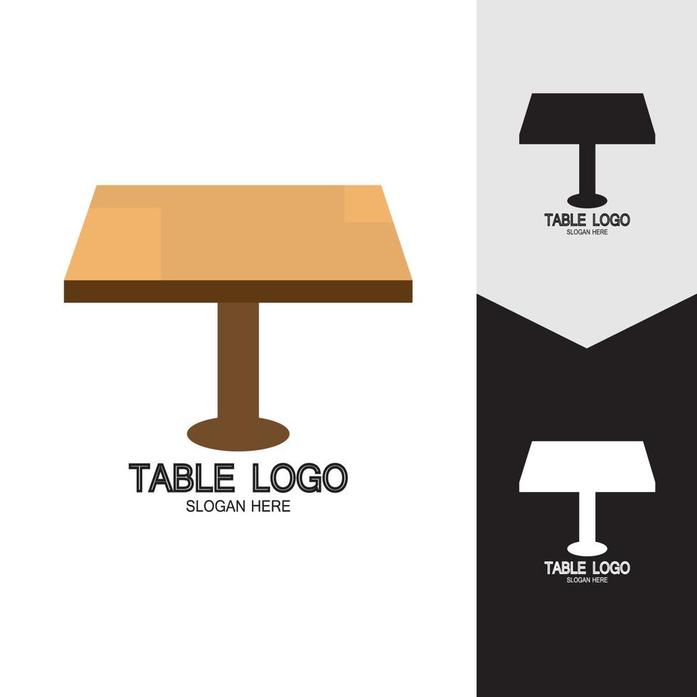 table vector logo icône objet fond illustration