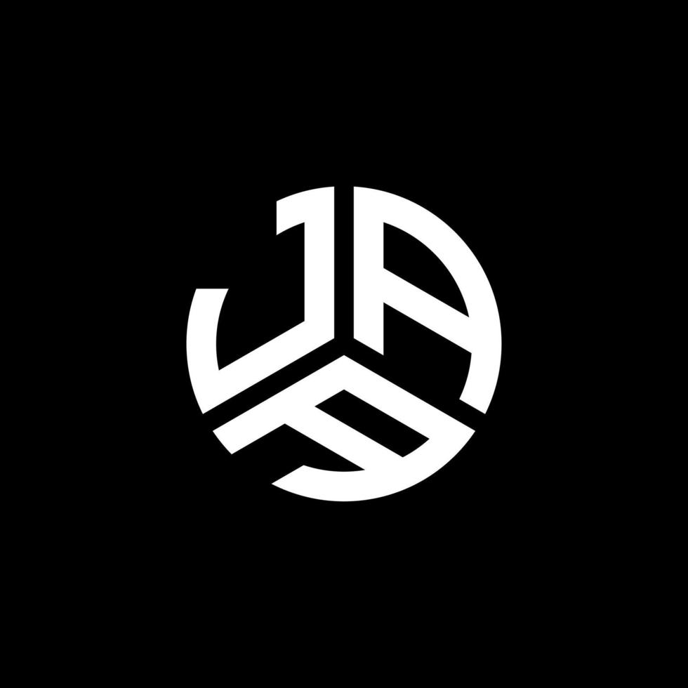 création de logo de lettre jaa sur fond blanc. concept de logo de lettre initiales créatives jaa. conception de lettre jaa. vecteur