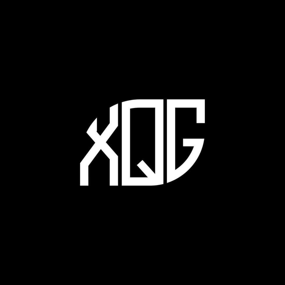 conception de lettre xqg. création de logo de lettre xqg sur fond noir. concept de logo de lettre initiales créatives xqg. conception de lettre xqg. création de logo de lettre xqg sur fond noir. X vecteur