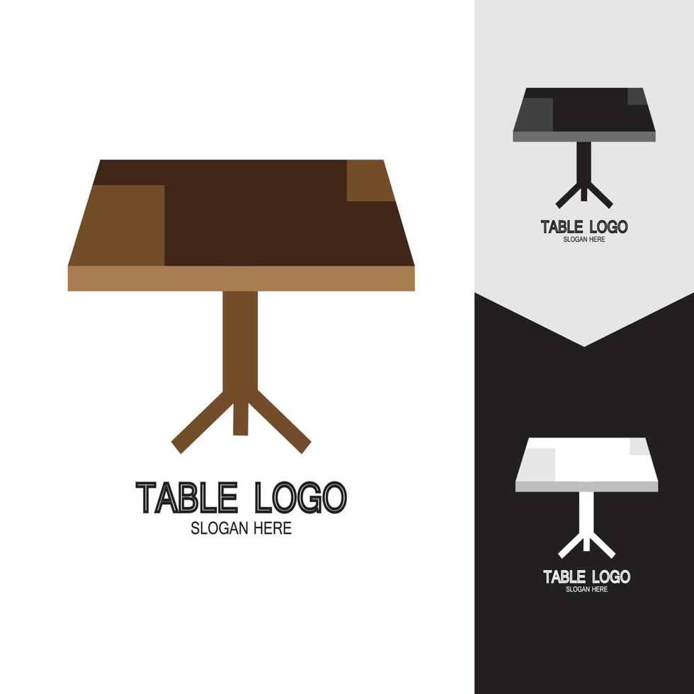 table vector logo icône objet fond illustration