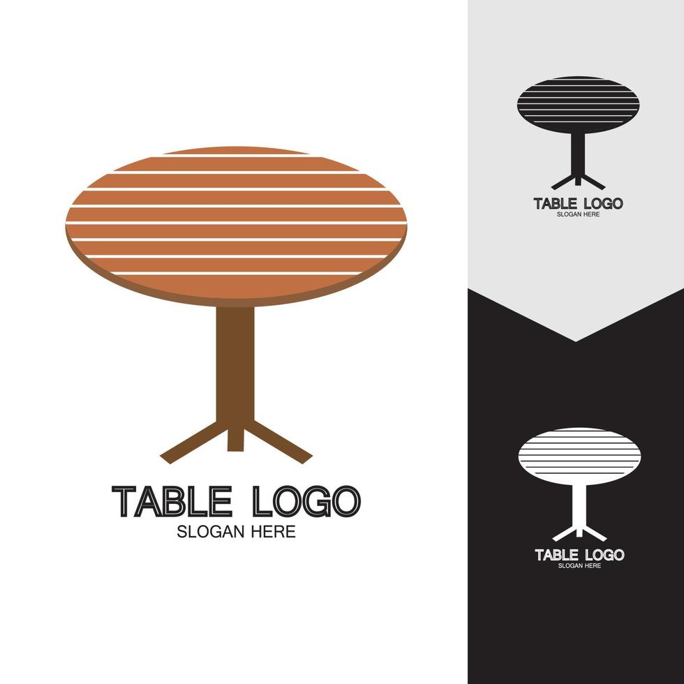 table vector logo icône objet fond illustration