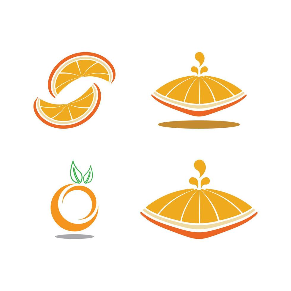 icône de vecteur de conception de logo orange