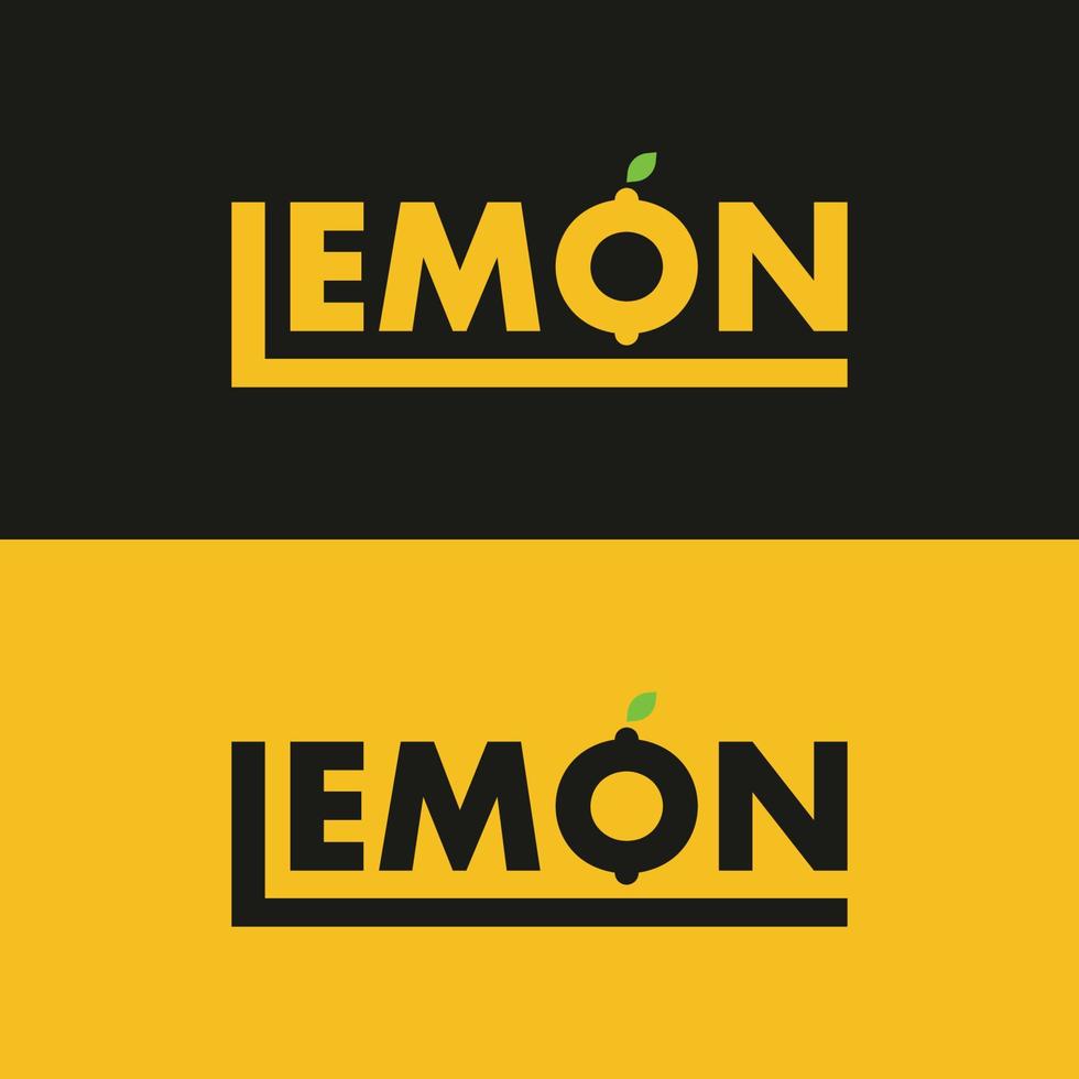 concept de logo citron créatif et coloré vecteur