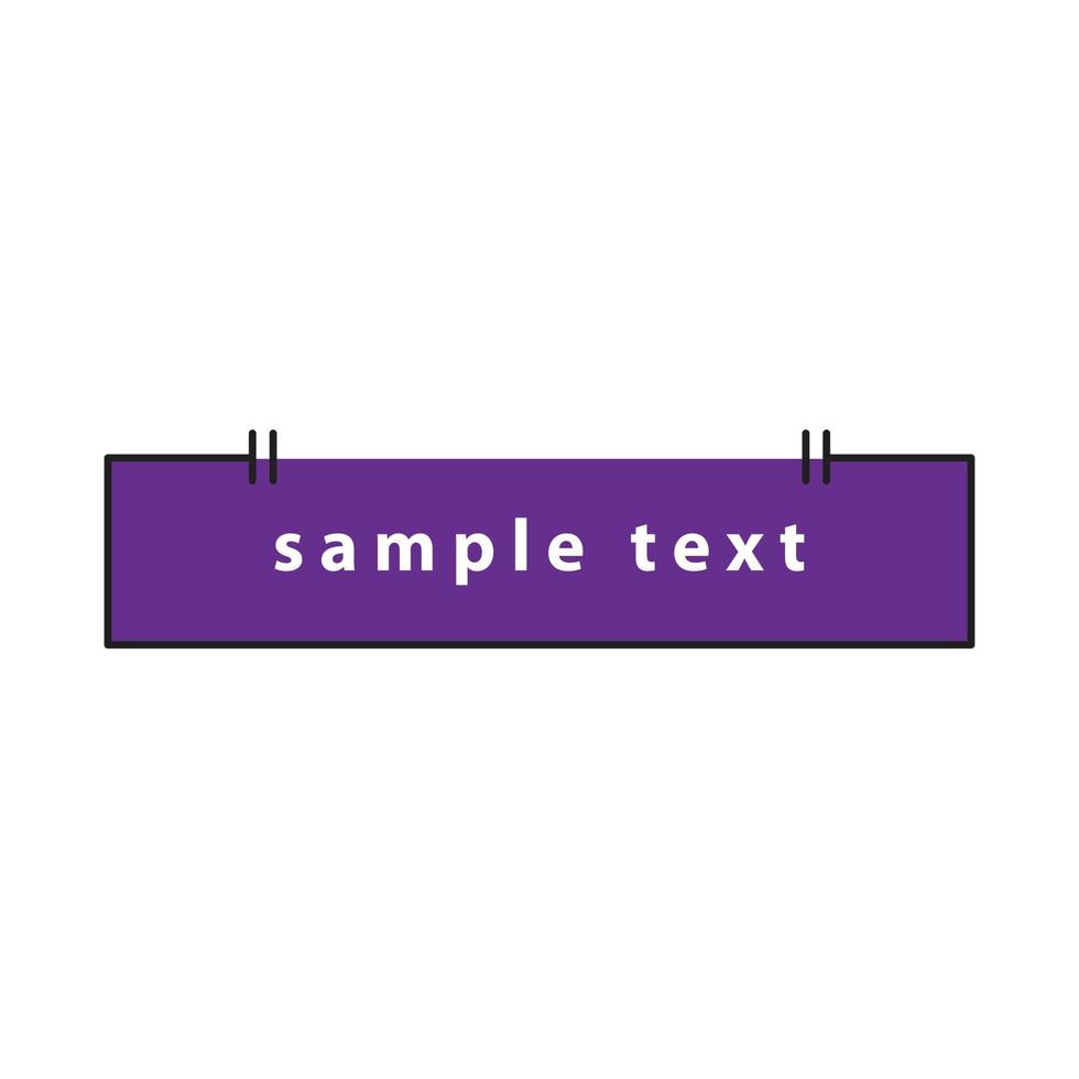 vecteur de zone de texte pour la présentation de l'icône de symbole de site Web