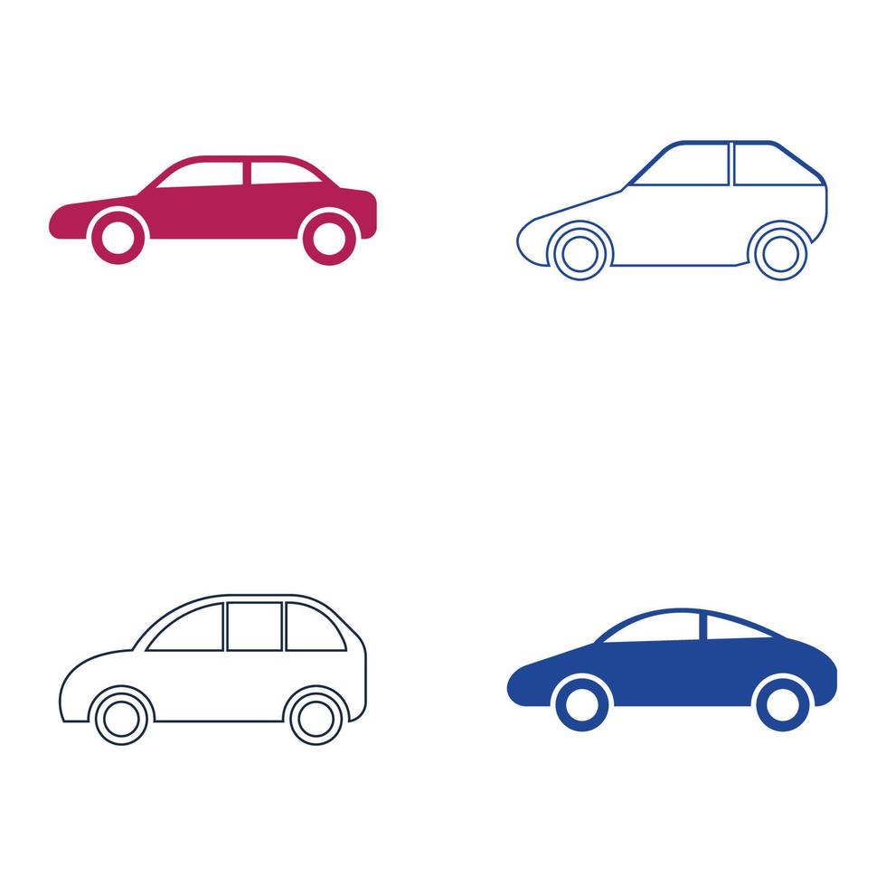 conception d'icône d'illustration vectorielle de voiture vecteur