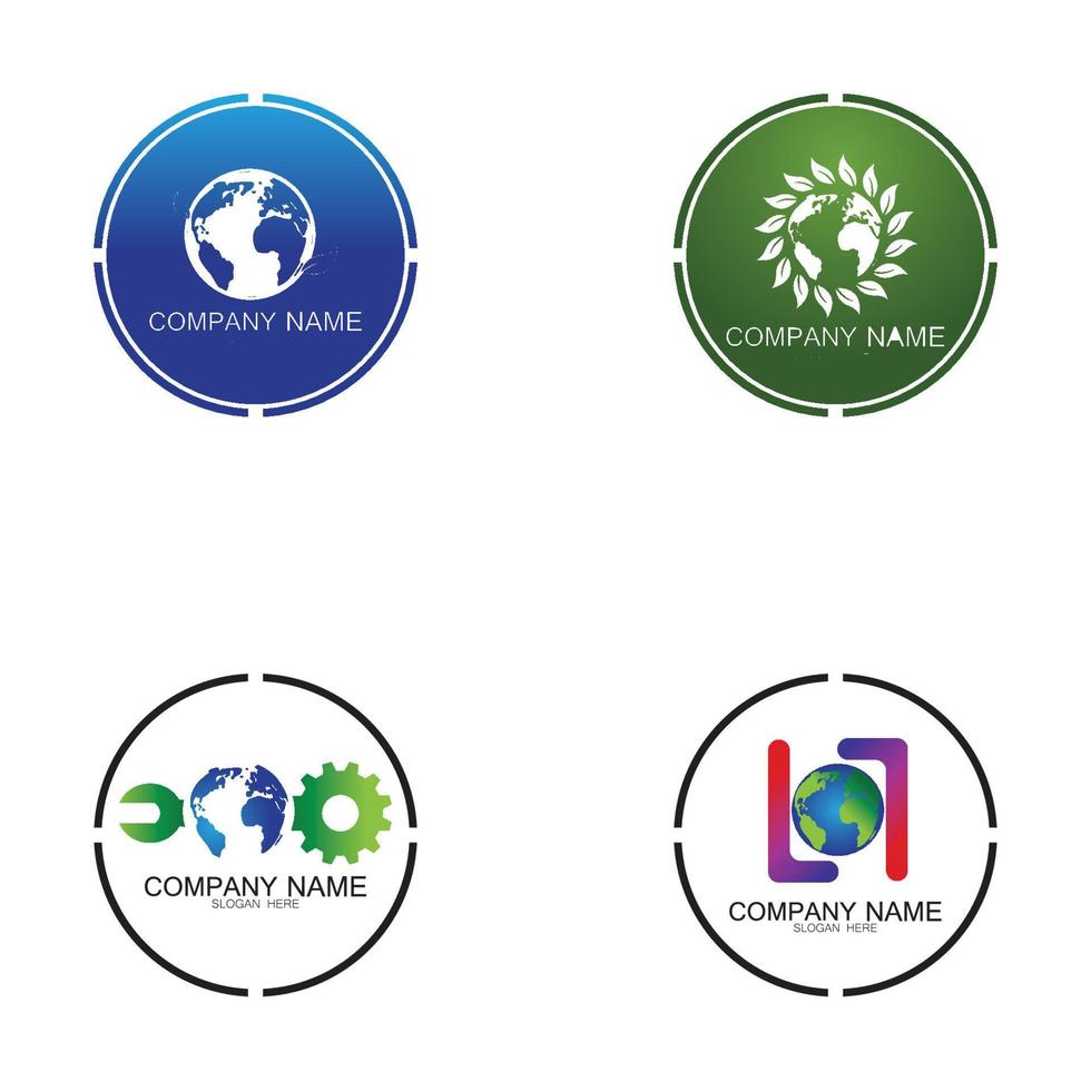 icône de vecteur de conceptions de logo du monde