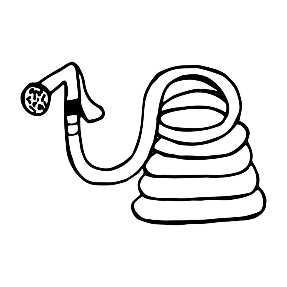 icône de tuyau de doodle dessiné à la main. illustration vectorielle. vecteur