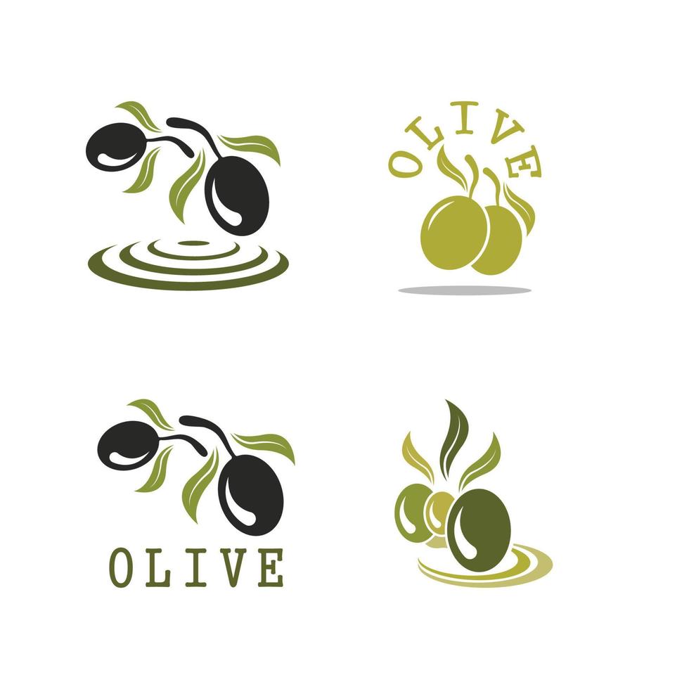 conception d'illustration vectorielle icône olive vecteur