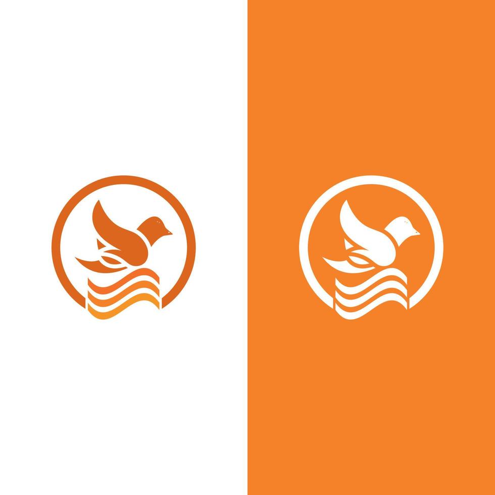 création vectorielle de logo colombe oiseau vecteur