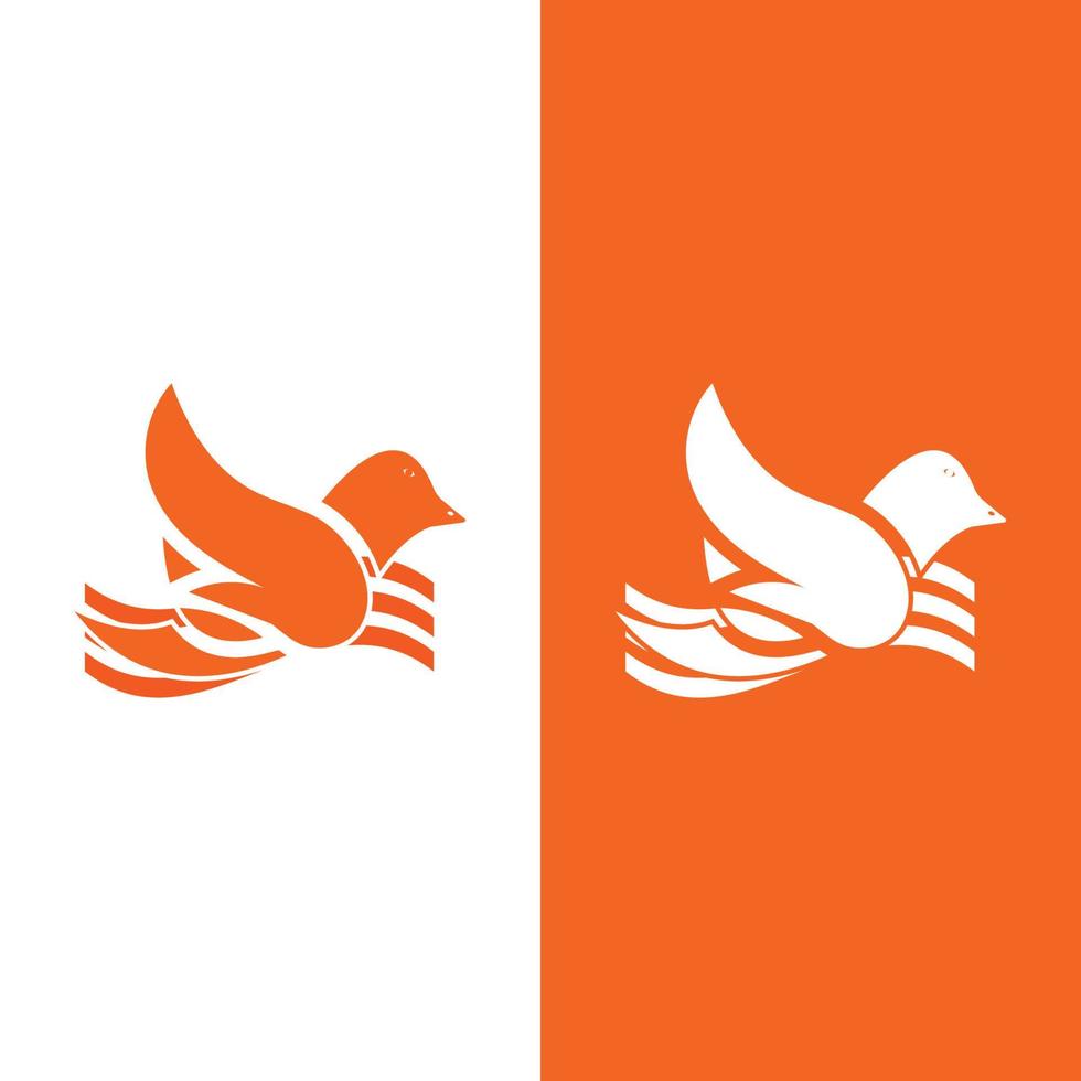 création vectorielle de logo colombe oiseau vecteur