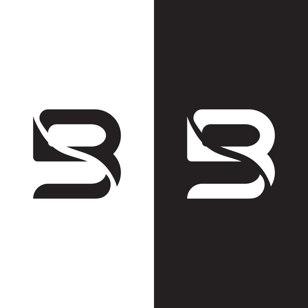 illustration de logo vectoriel lettre b