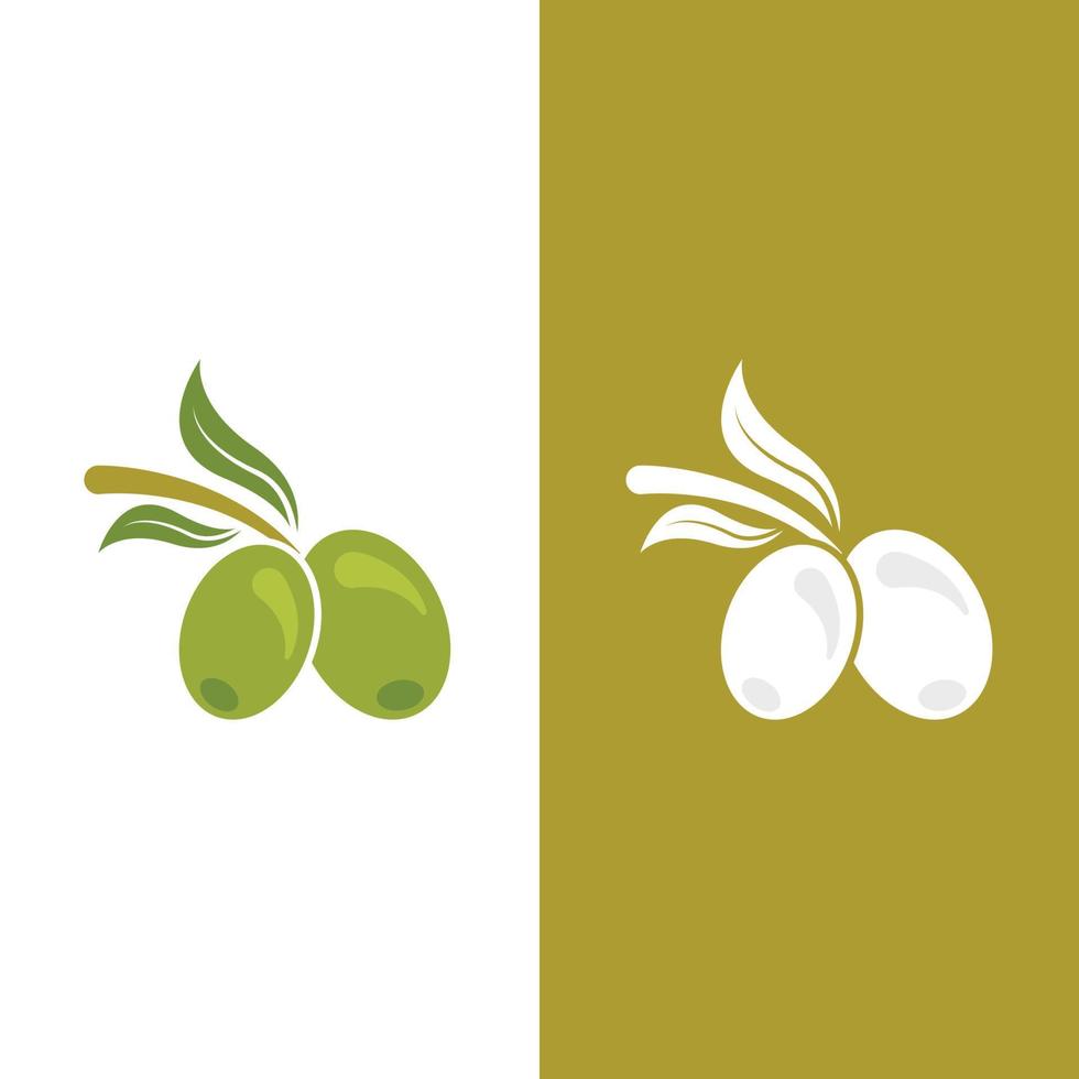 conception d'illustration vectorielle icône olive vecteur