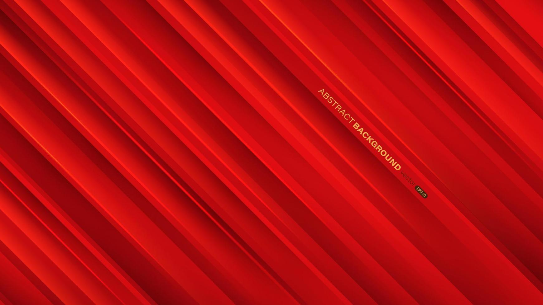 composition abstraite d'arrière-plan géométrique rouge avec des formes, des lignes et des ombres dynamiques. illustration vectorielle vecteur