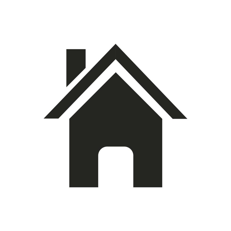 illustration du logo vectoriel de l'icône de la maison. adapté à la conception web, au logo, à l'application.