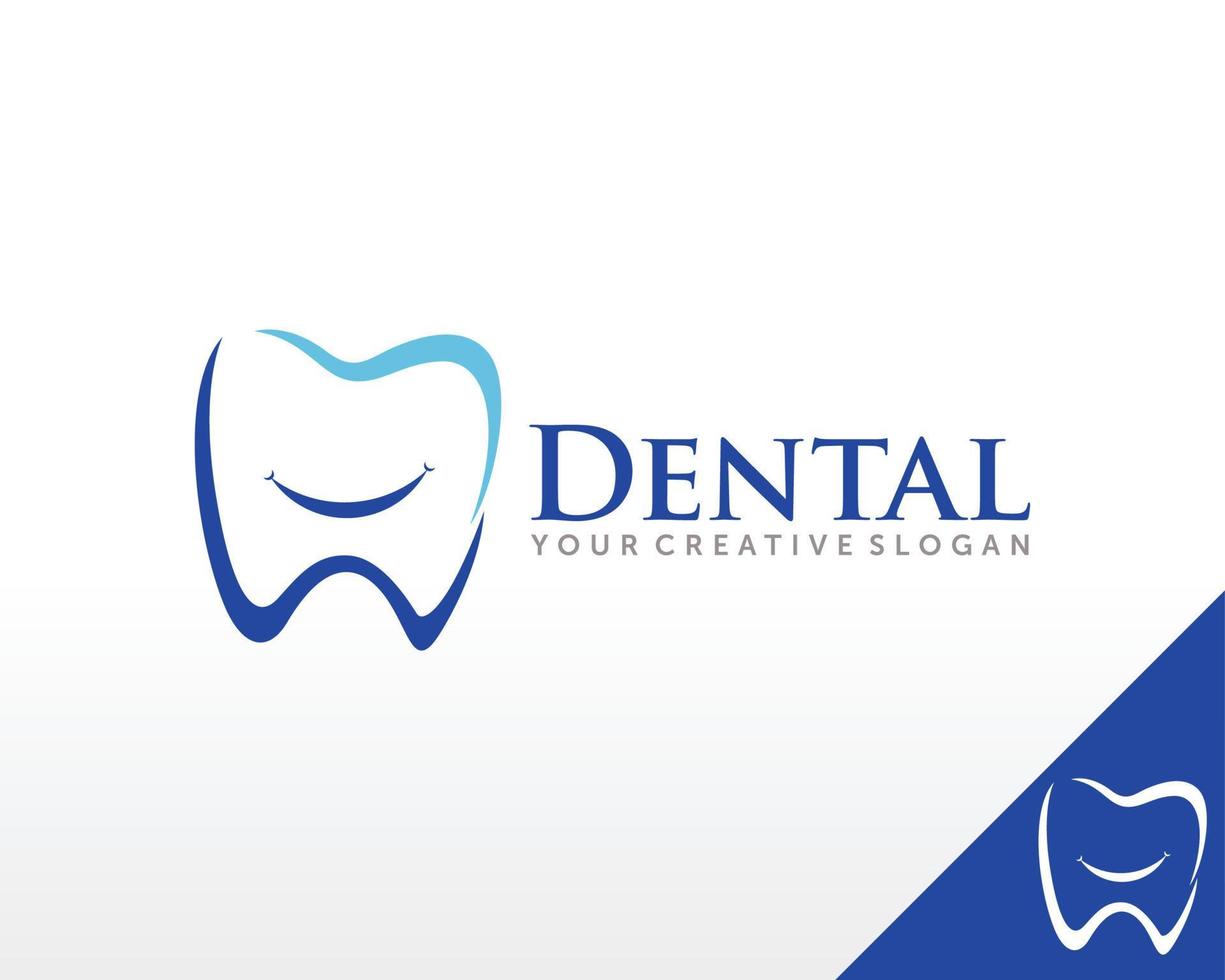 sourire logo dentaire, vecteur d'inspiration logo soins dentaires