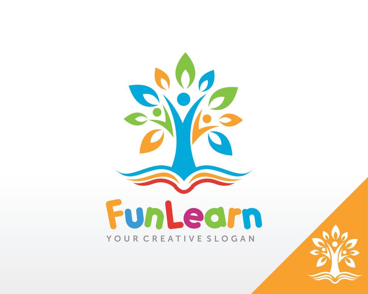logo de l'éducation. vecteur de conception de logo de leadership et d'école