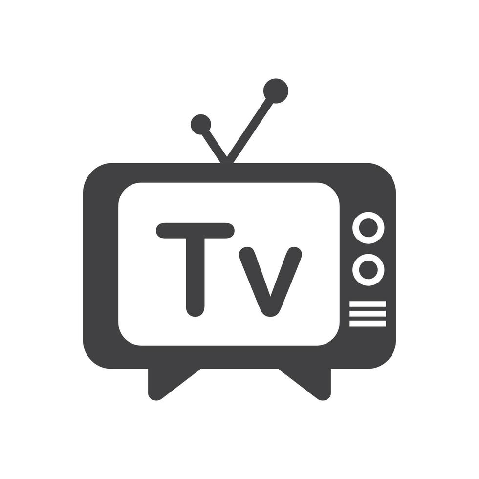 création de logo de télévision vecteur