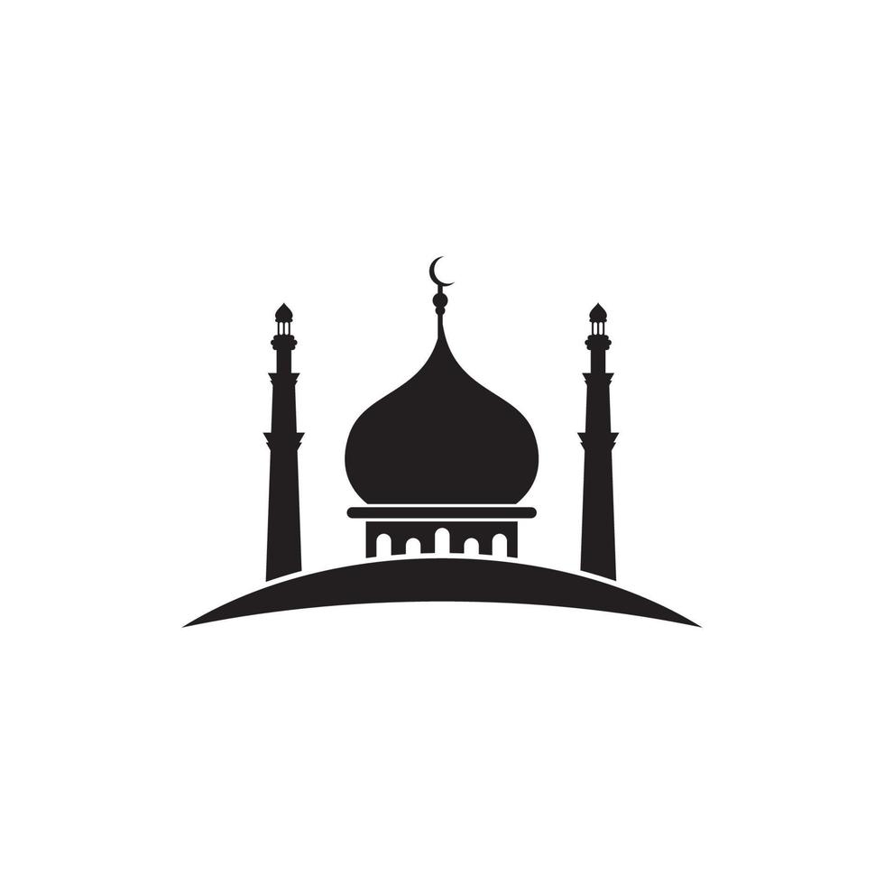 vecteur de logo de mosquée