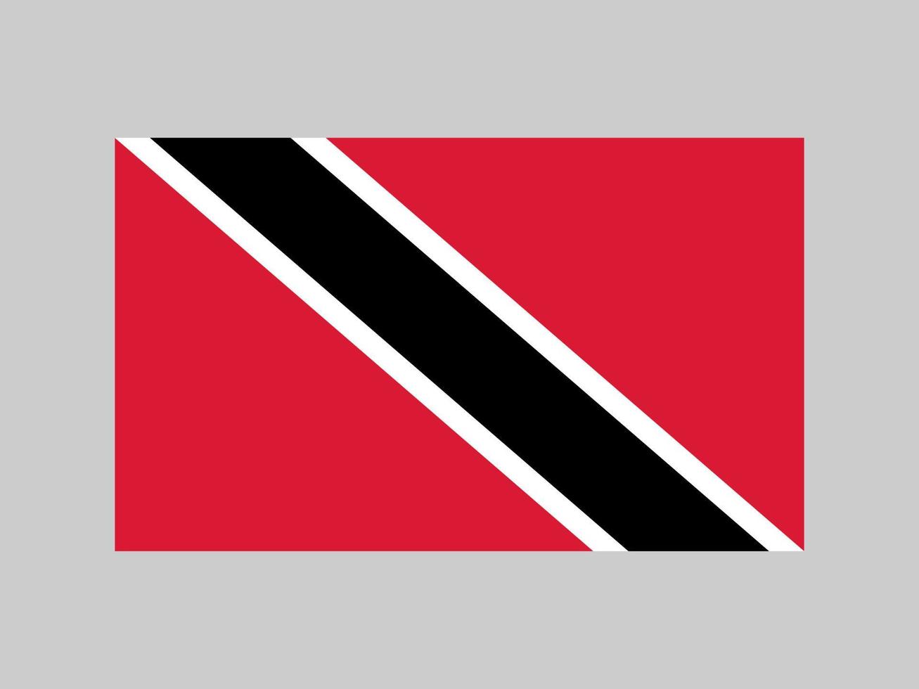 drapeau de trinité-et-tobago, couleurs officielles et proportion. illustration vectorielle. vecteur