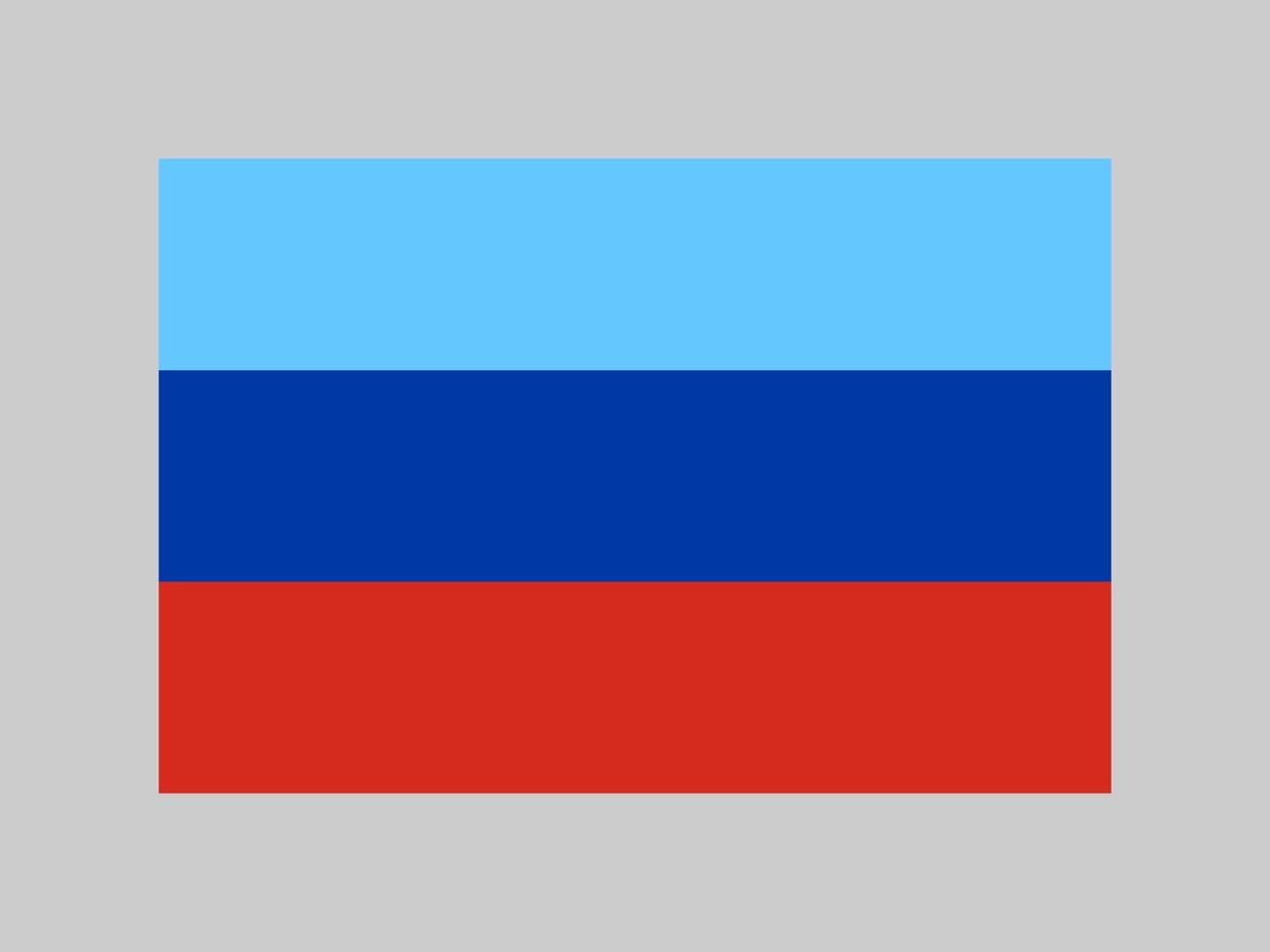 drapeau de la république de louhansk, couleurs officielles et proportion. illustration vectorielle. vecteur