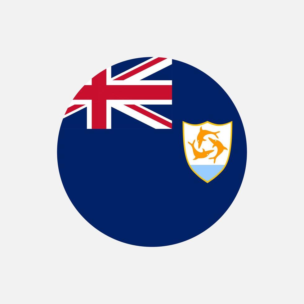 pays anguille. drapeau anguilla. illustration vectorielle. vecteur