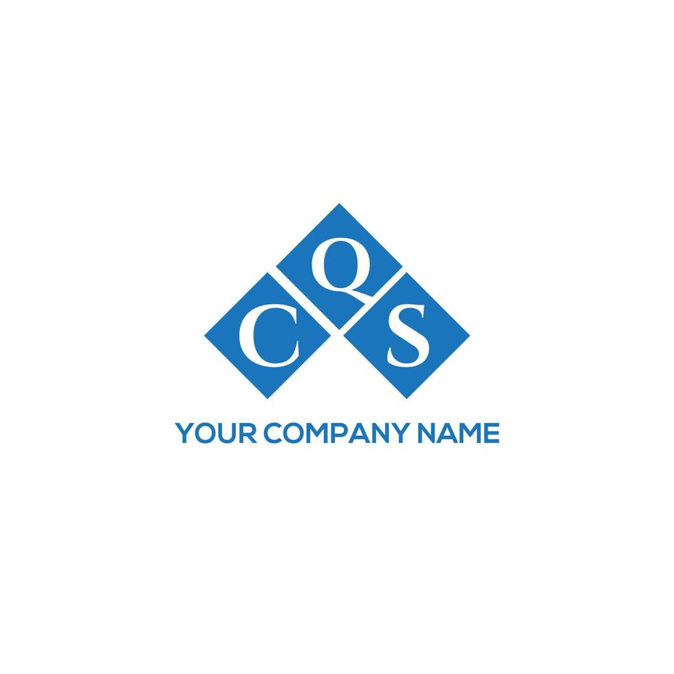 concept de logo de lettre initiales créatives cqs. conception de lettre cqs. création de logo de lettre cqs sur fond blanc. concept de logo de lettre initiales créatives cqs. conception de lettre cqs. vecteur