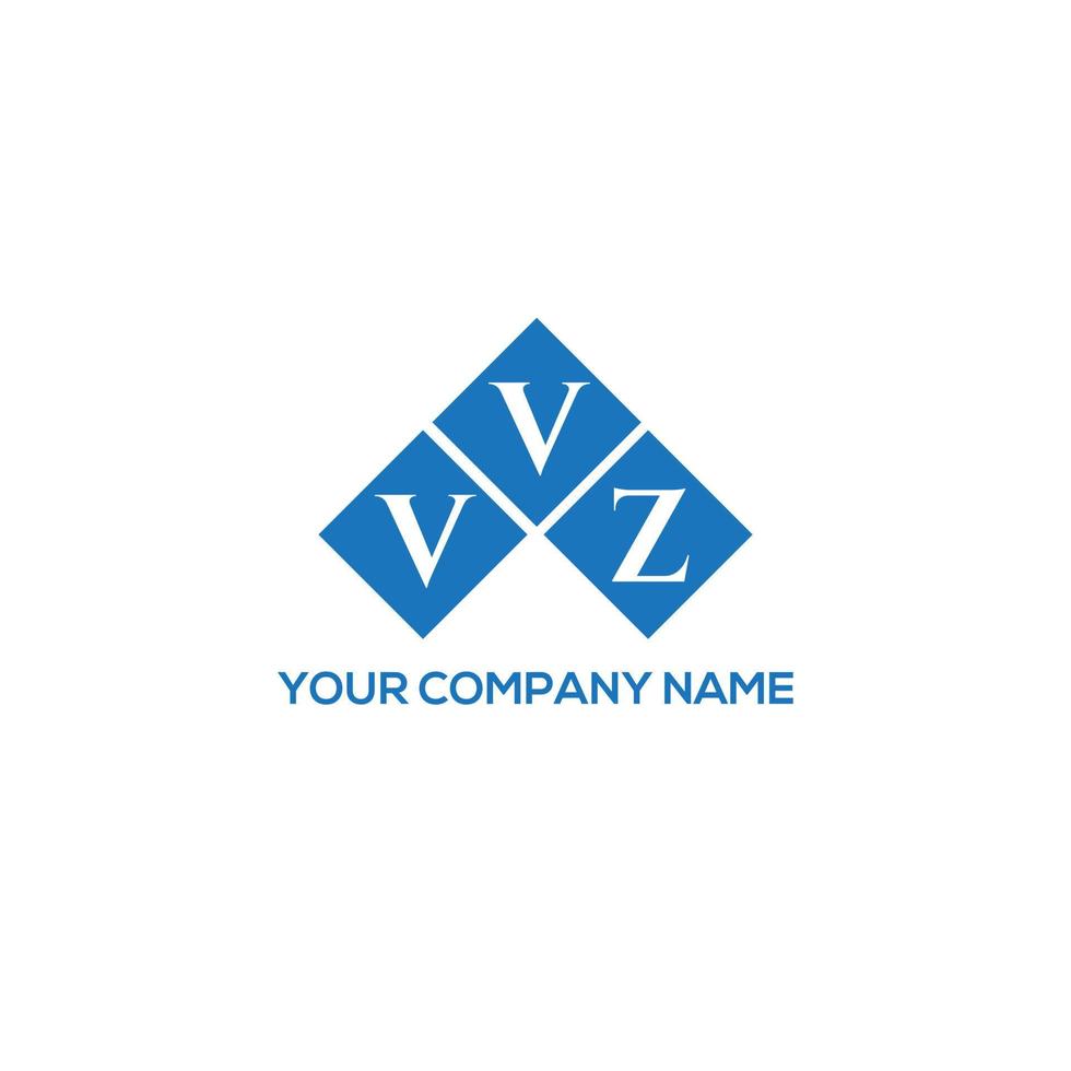 création de logo de lettre vvz sur fond blanc. concept de logo de lettre initiales créatives vvz. conception de lettre vvz. vecteur
