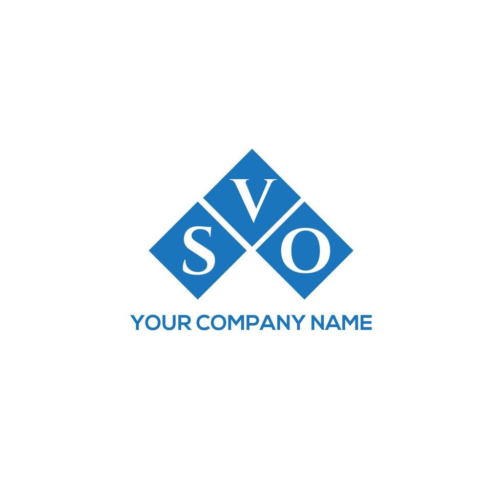 vo concept de logo de lettre initiales créatives. conception de lettre svo. création de logo de lettre svo sur fond blanc. concept de logo de lettre initiales créatives svo. conception de lettre svo. vecteur