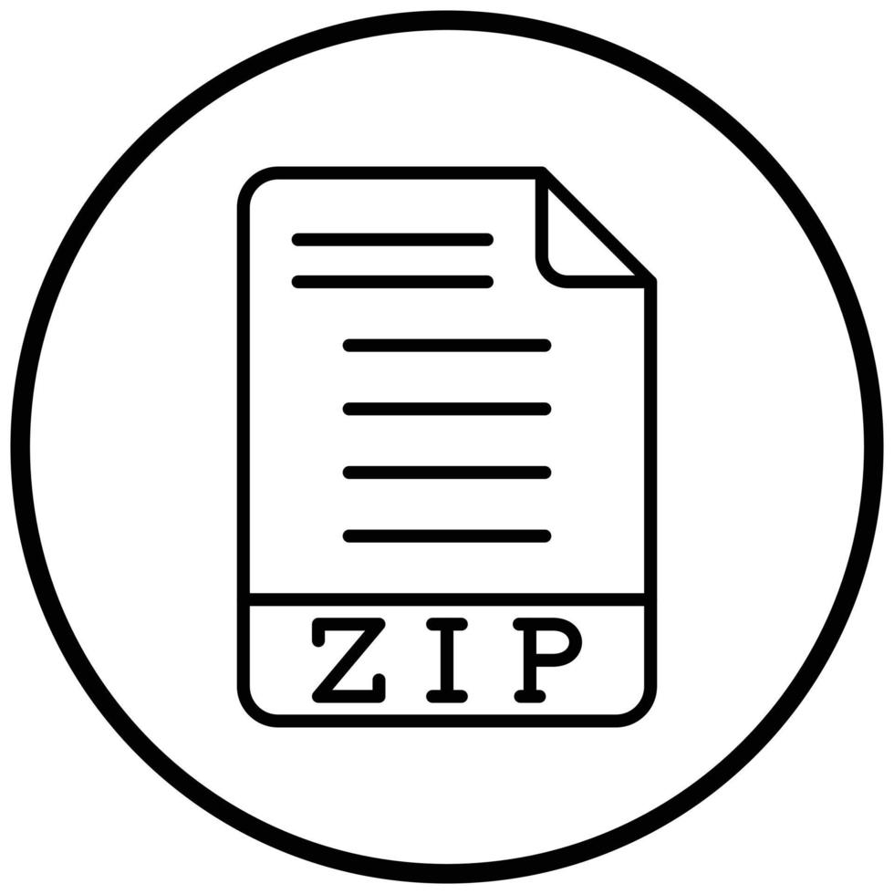 style d'icône zip vecteur