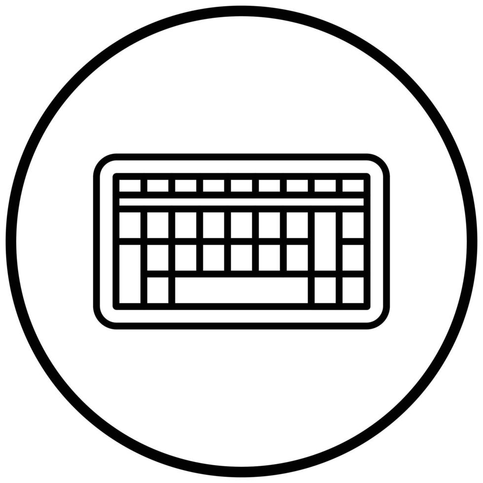 style d'icône de clavier vecteur