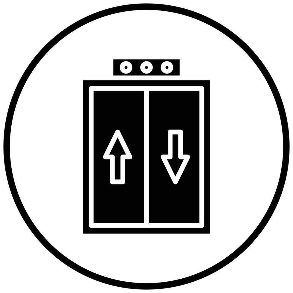 style d'icône d'ascenseur vecteur