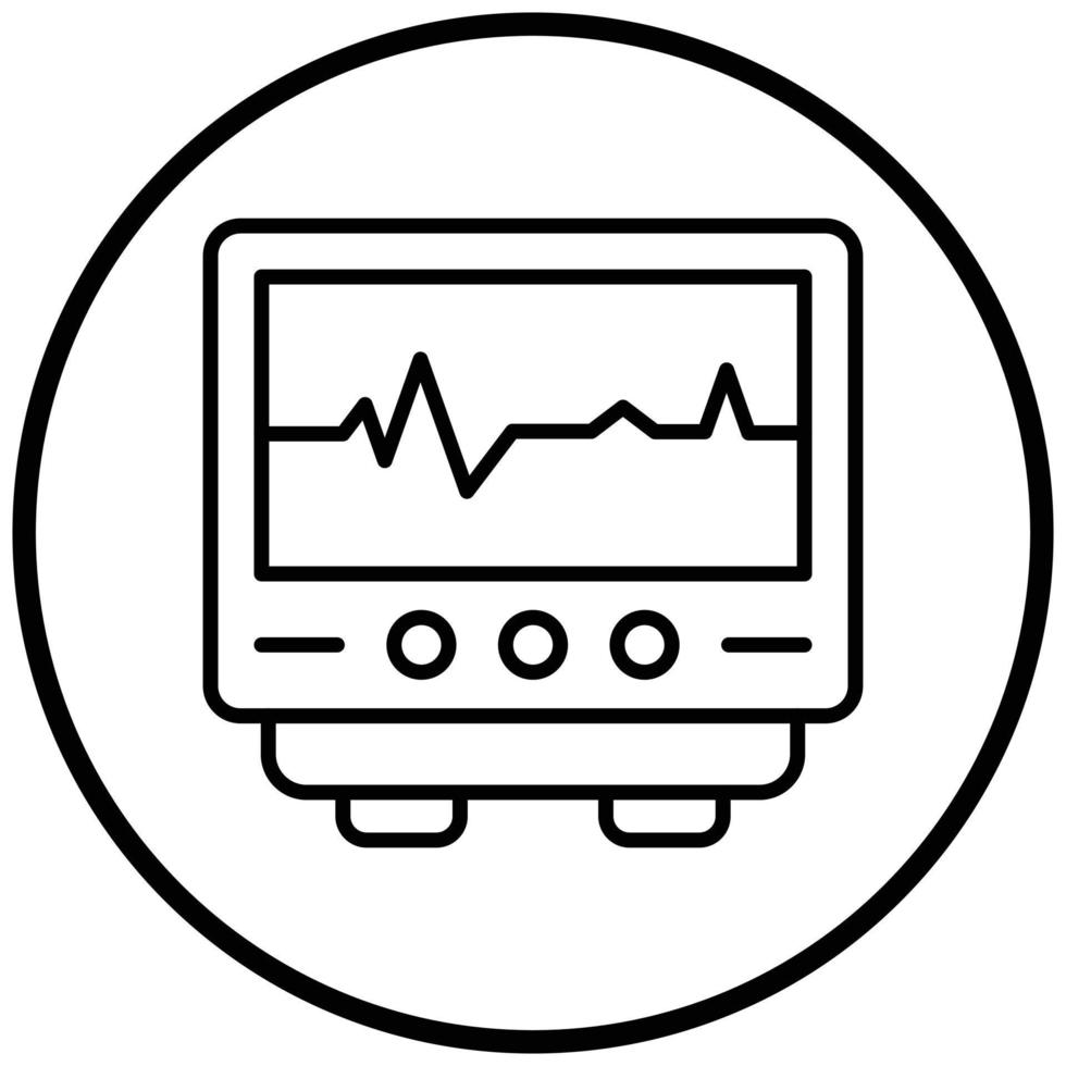 style d'icône de cardiogramme vecteur