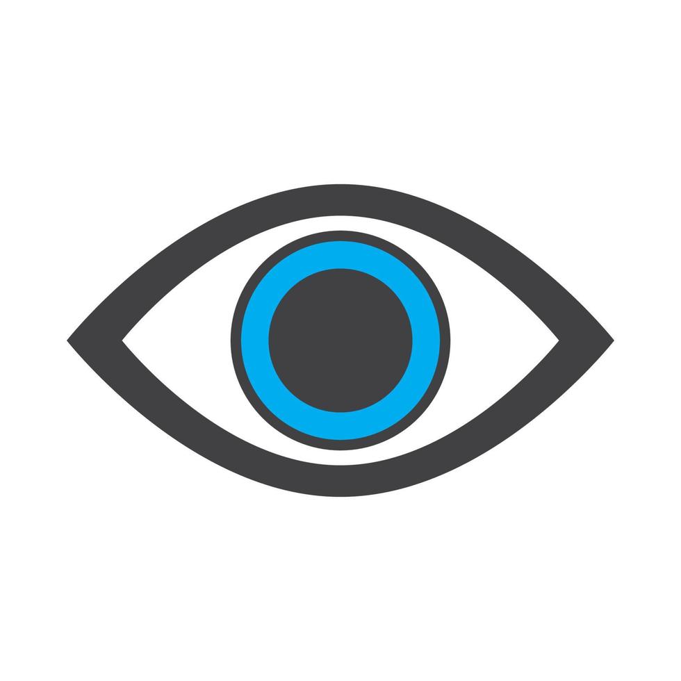 logo de soins oculaires vecteur