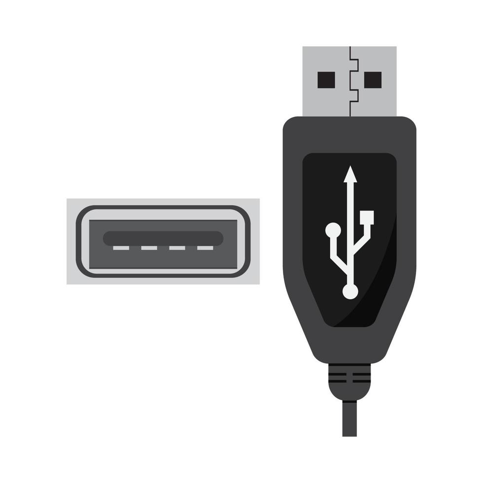 logo de transfert de données usb vecteur