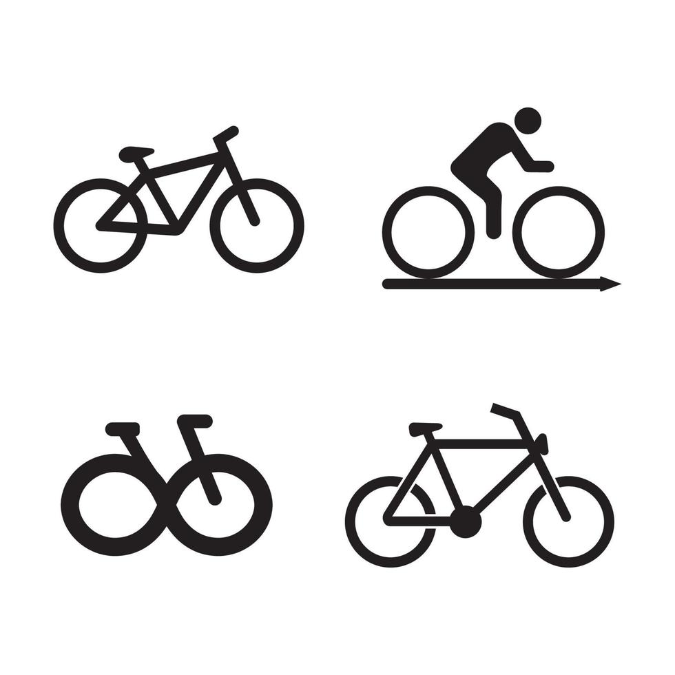 logo icône vélo vecteur