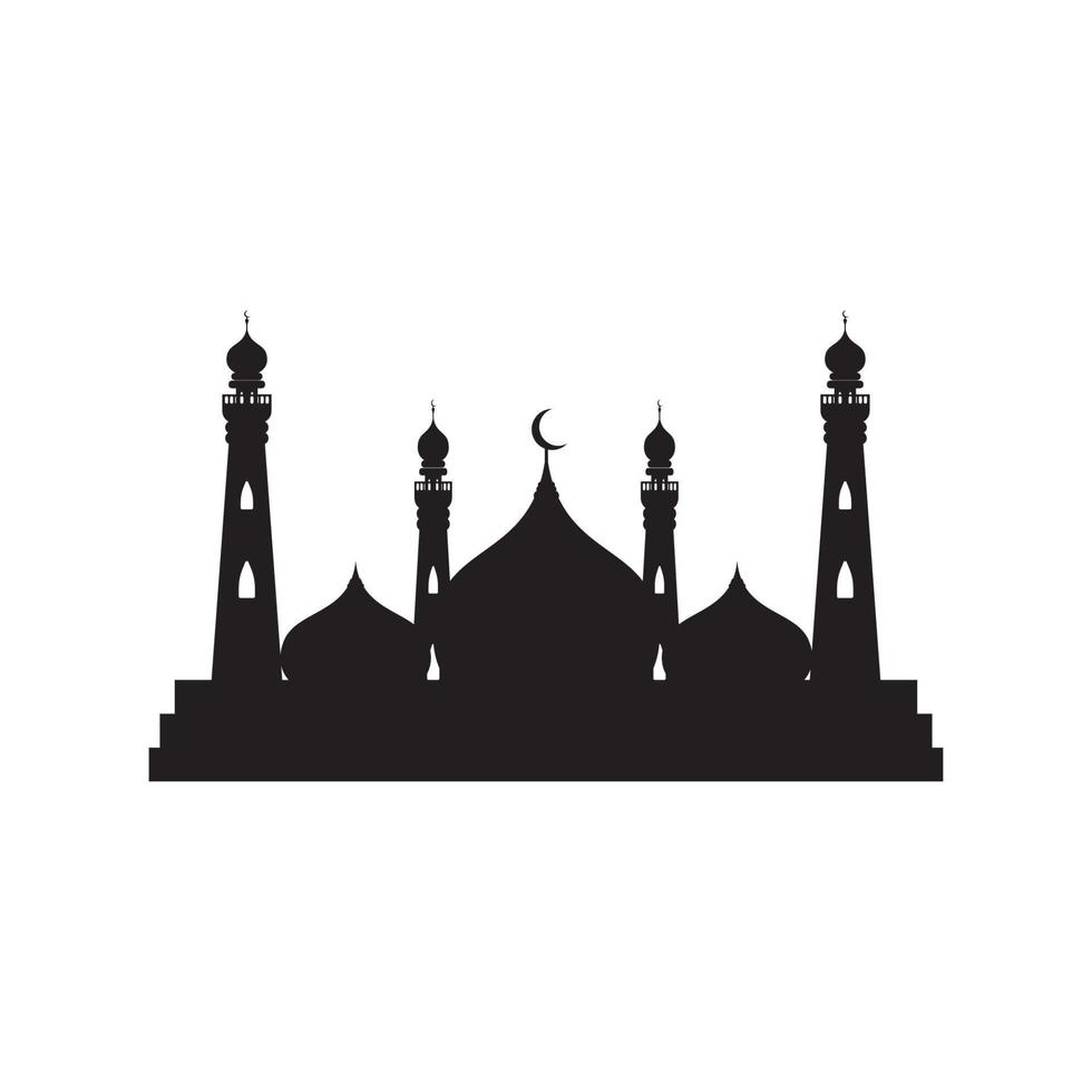 vecteur de logo de mosquée