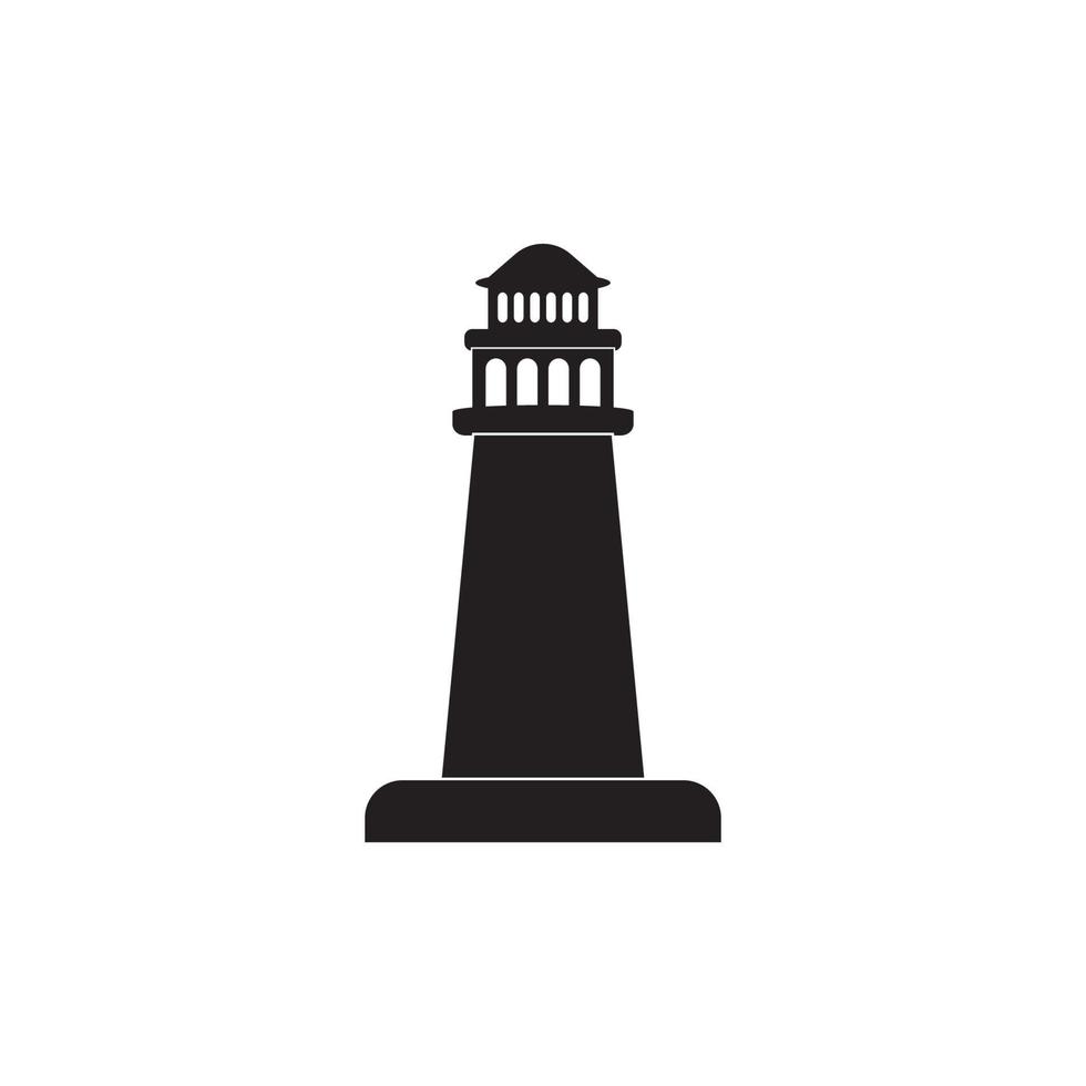 modèle de logo de phare vecteur