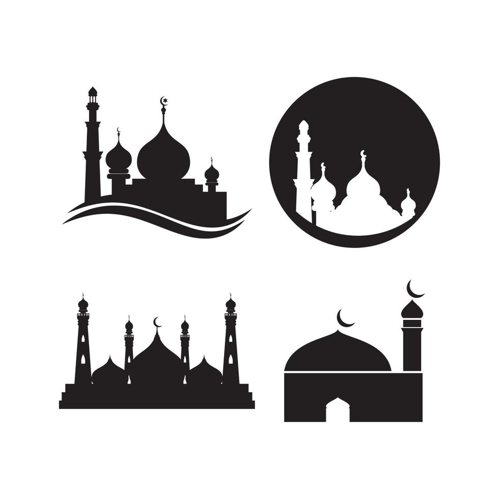 vecteur de logo de mosquée