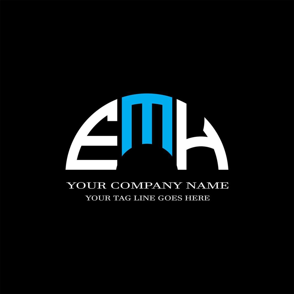 création de logo de lettre emh avec graphique vectoriel