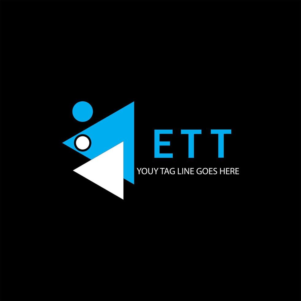 création de logo lettre ett avec graphique vectoriel