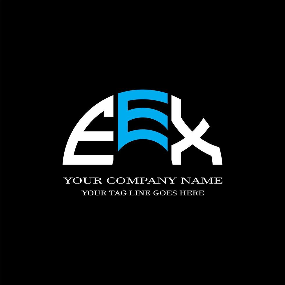 création de logo de lettre eex avec graphique vectoriel