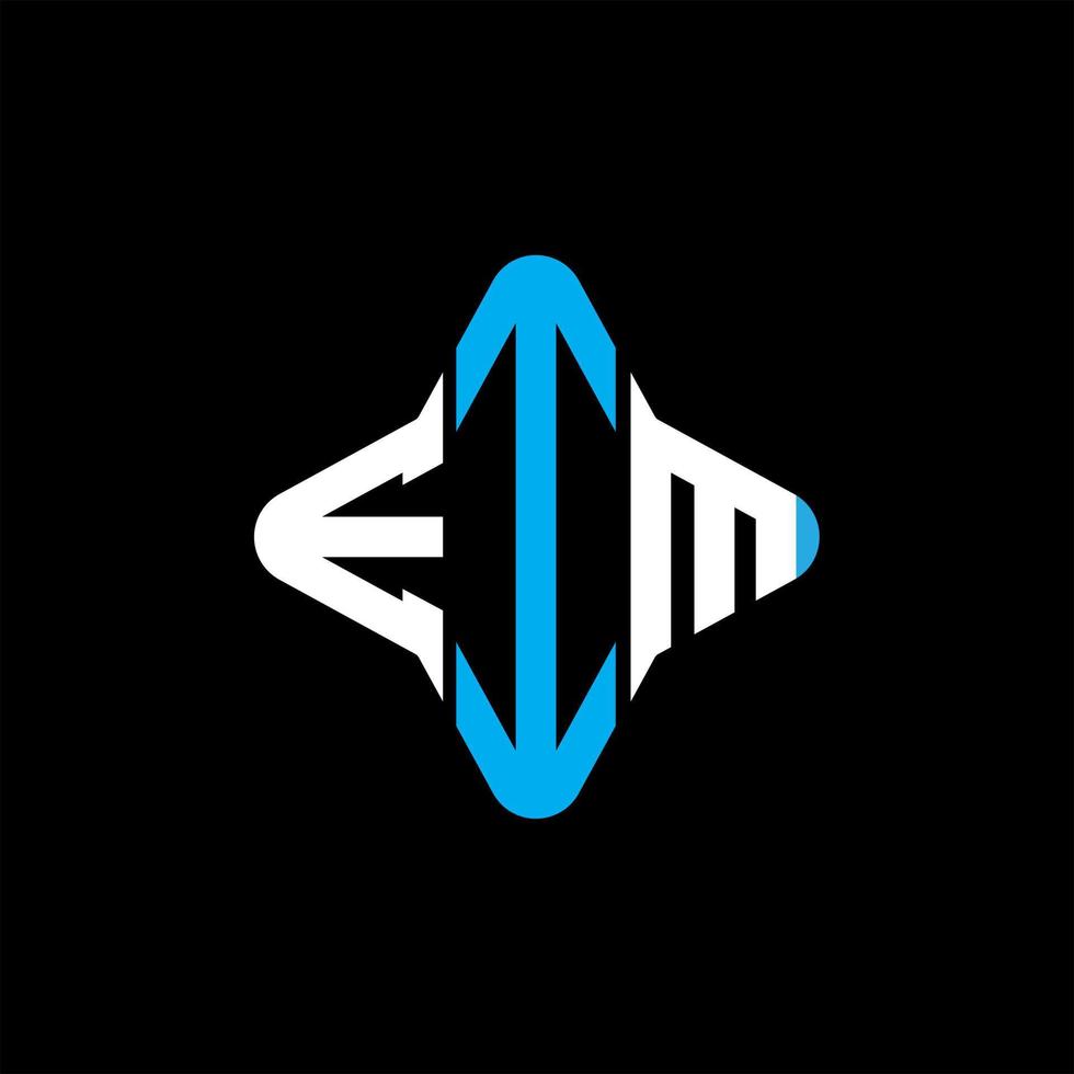 création de logo de lettre eim avec graphique vectoriel