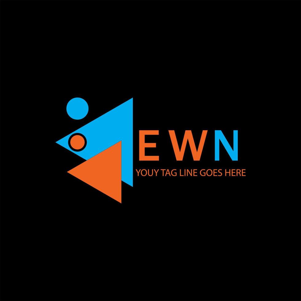 création de logo de lettre ewm avec graphique vectoriel