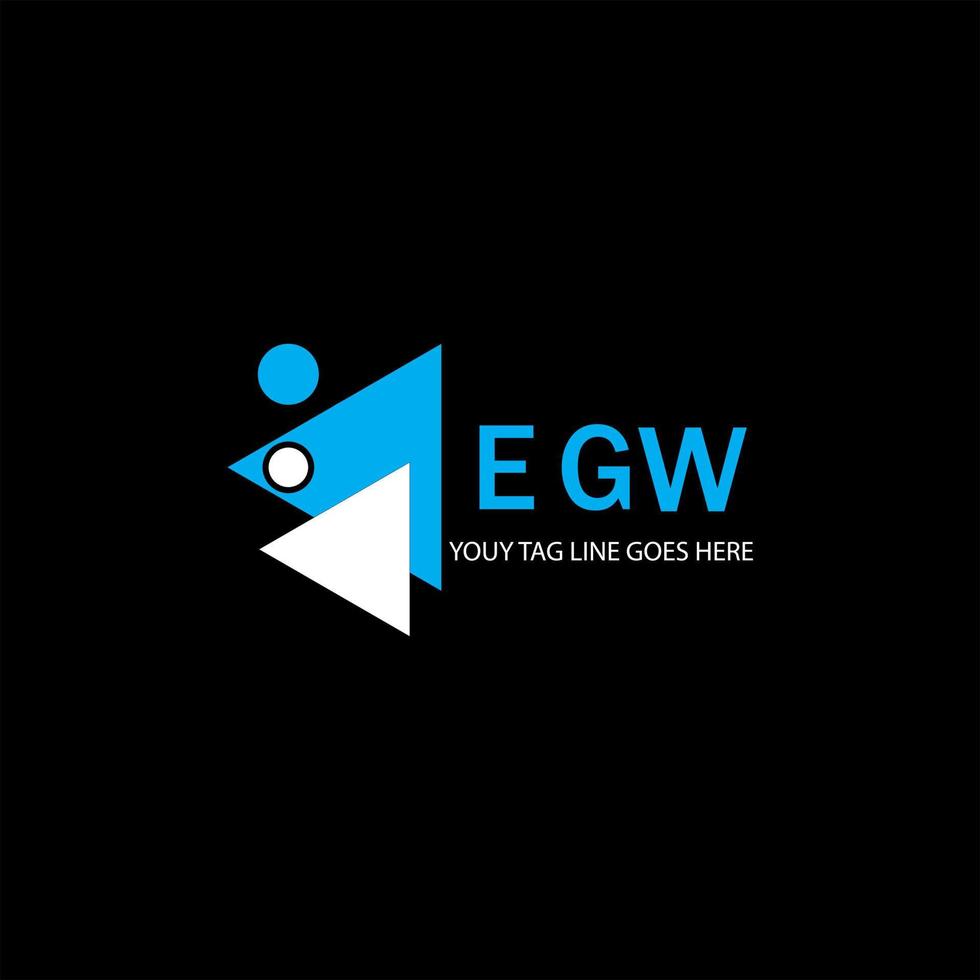 création de logo de lettre egw avec graphique vectoriel