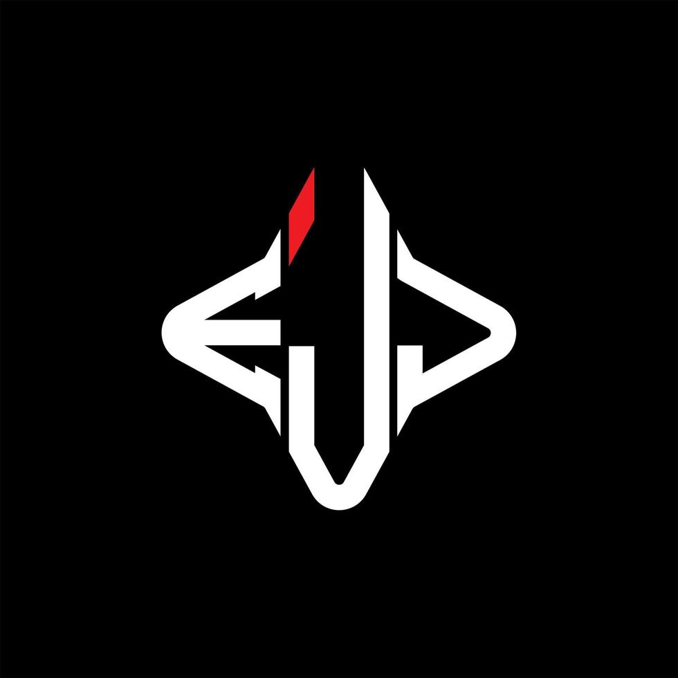 conception créative de logo de lettre ejj avec graphique vectoriel