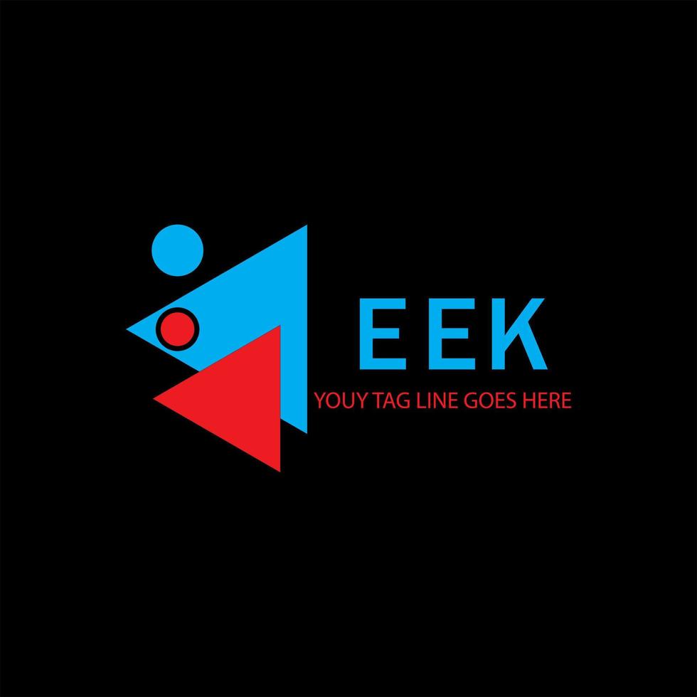 création de logo de lettre eek avec graphique vectoriel