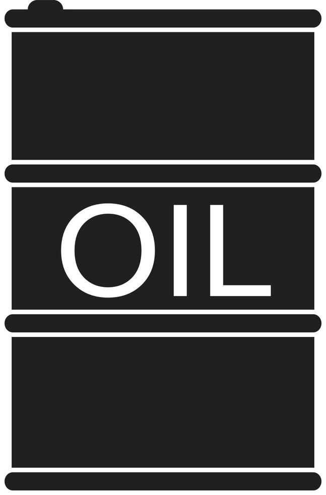 icône de baril de pétrole sur fond blanc. conception de style plat. signe d'huile de baril. vecteur