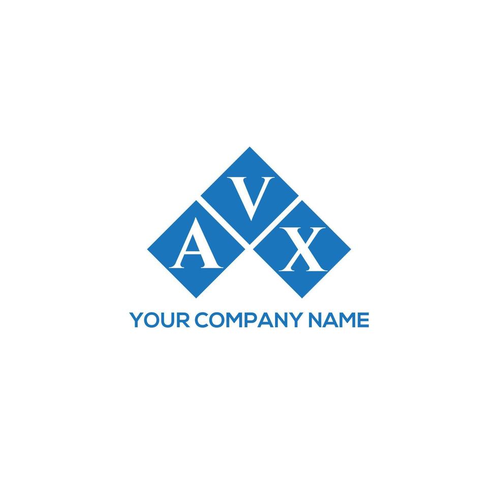 création de logo de lettre avx sur fond blanc. concept de logo de lettre initiales créatives avx. conception de lettre avx. vecteur