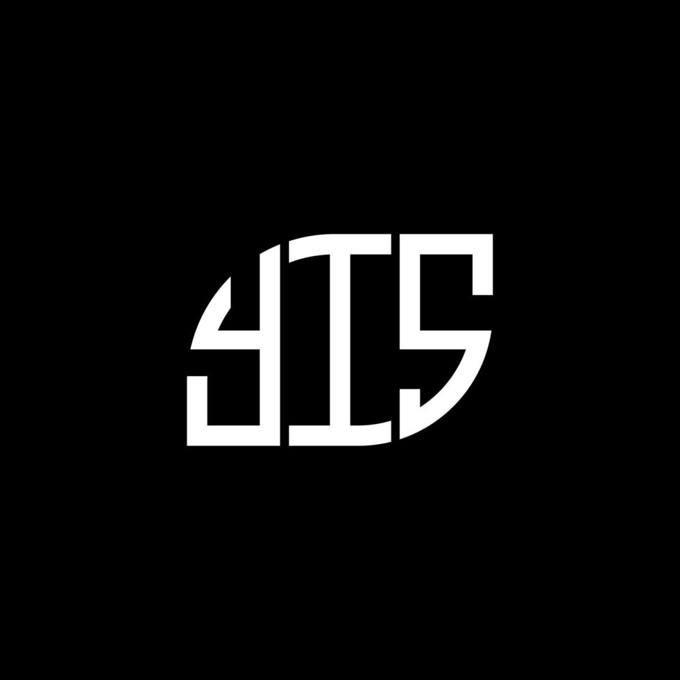 création de logo de lettre yis sur fond blanc. concept de logo de lettre initiales créatives yis. conception de lettre oui. vecteur